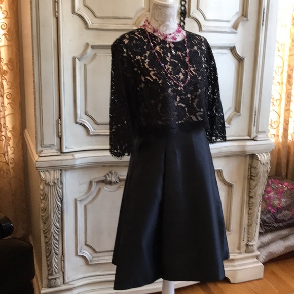 GIFTABLE 💜ELIZA J LITTLE BLACK DRESS LACE BODICE SPECIAL OCCASIONS VTG SZ 10 P - Picture 3 of 8